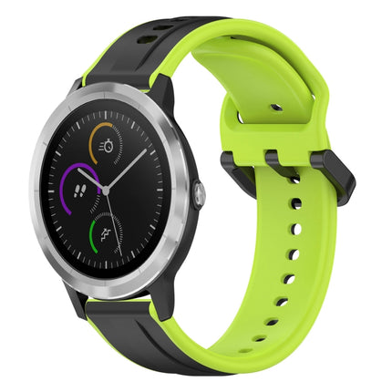 20mm Convex Loop Two-Color Silicone Watch Band, For Garmin Vivoactive3, For Garmin Vivoactive3 Music