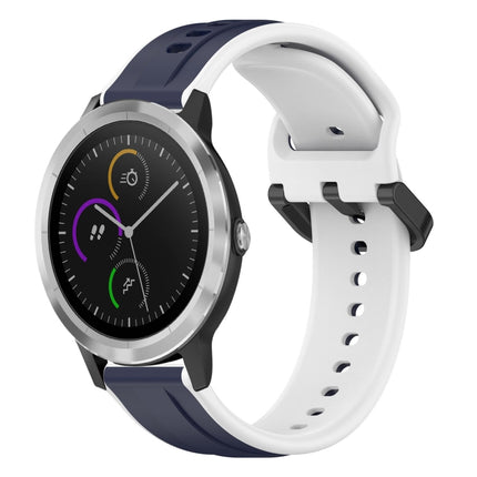 20mm Convex Loop Two-Color Silicone Watch Band, For Garmin Vivoactive3, For Garmin Vivoactive3 Music