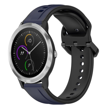 20mm Convex Loop Two-Color Silicone Watch Band, For Garmin Vivoactive3, For Garmin Vivoactive3 Music