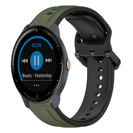 20mm Convex Loop Two-Color Silicone Watch Band, For Garmin Vivoactive3, For Garmin Vivoactive3 Music
