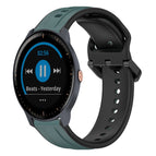 For Garmin Vivoactive3 Music / Olive Green + Black