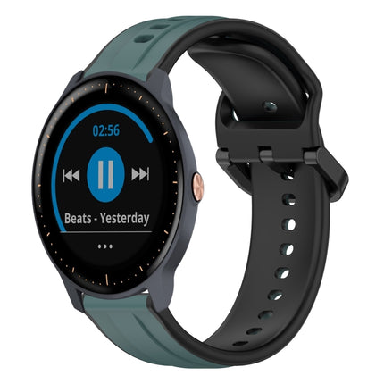 20mm Convex Loop Two-Color Silicone Watch Band, For Garmin Vivoactive3, For Garmin Vivoactive3 Music