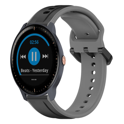 20mm Convex Loop Two-Color Silicone Watch Band, For Garmin Vivoactive3, For Garmin Vivoactive3 Music