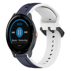 For Garmin Vivoactive3 Music / Midnight Blue+White