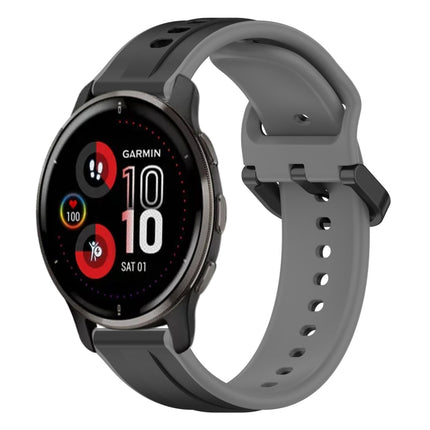 20mm Convex Loop Two-Color Silicone Watch Band, For Garmin Venu 2 Plus, For Garmin Approach S40