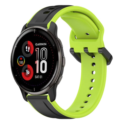20mm Convex Loop Two-Color Silicone Watch Band, For Garmin Venu 2 Plus, For Garmin Approach S40