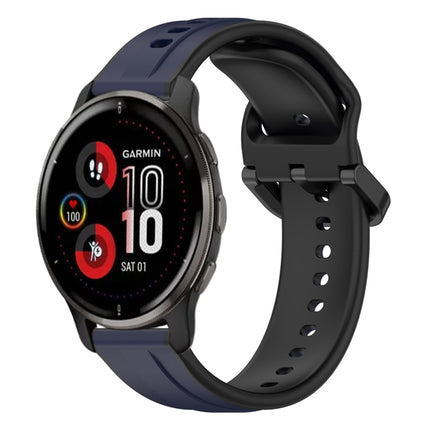 20mm Convex Loop Two-Color Silicone Watch Band, For Garmin Venu 2 Plus, For Garmin Approach S40