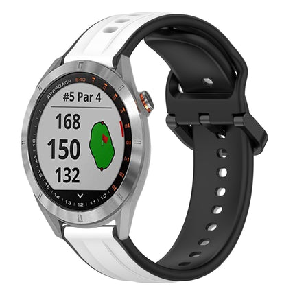 20mm Convex Loop Two-Color Silicone Watch Band, For Garmin Venu 2 Plus, For Garmin Approach S40