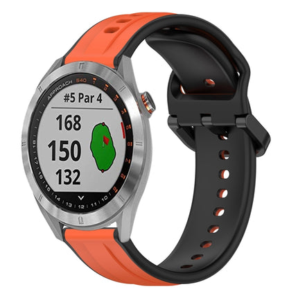20mm Convex Loop Two-Color Silicone Watch Band, For Garmin Venu 2 Plus, For Garmin Approach S40