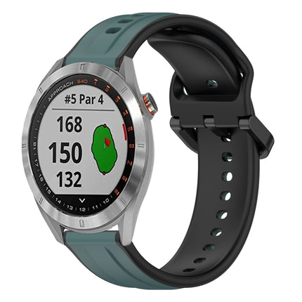 20mm Convex Loop Two-Color Silicone Watch Band, For Garmin Venu 2 Plus, For Garmin Approach S40