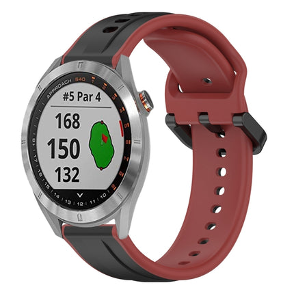 20mm Convex Loop Two-Color Silicone Watch Band, For Garmin Venu 2 Plus, For Garmin Approach S40
