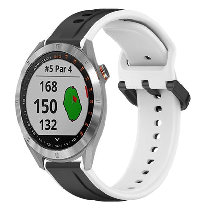 20mm Convex Loop Two-Color Silicone Watch Band, For Garmin Venu 2 Plus, For Garmin Approach S40