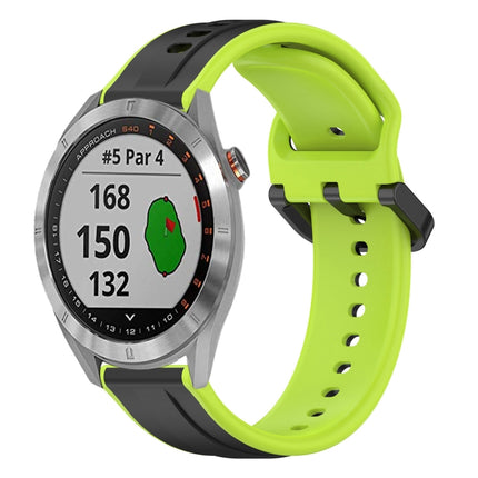 20mm Convex Loop Two-Color Silicone Watch Band, For Garmin Venu 2 Plus, For Garmin Approach S40