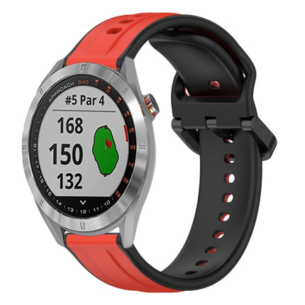 20mm Convex Loop Two-Color Silicone Watch Band, For Garmin Venu 2 Plus, For Garmin Approach S40
