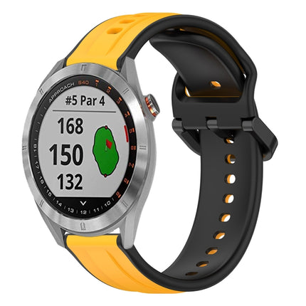 20mm Convex Loop Two-Color Silicone Watch Band, For Garmin Venu 2 Plus, For Garmin Approach S40