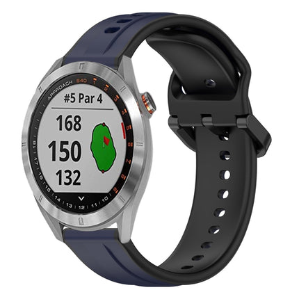 20mm Convex Loop Two-Color Silicone Watch Band, For Garmin Venu 2 Plus, For Garmin Approach S40