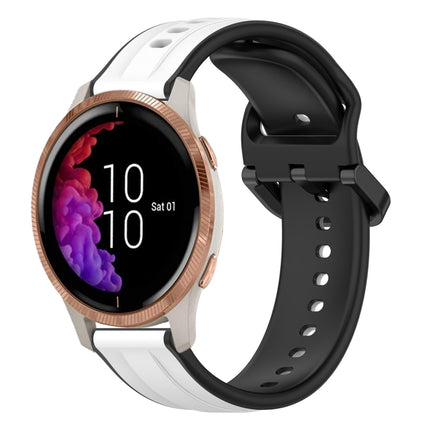 20mm Convex Loop Two-Color Silicone Watch Band, For Garmin Venu, For Garmin Venu SQ