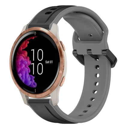 20mm Convex Loop Two-Color Silicone Watch Band, For Garmin Venu, For Garmin Venu SQ