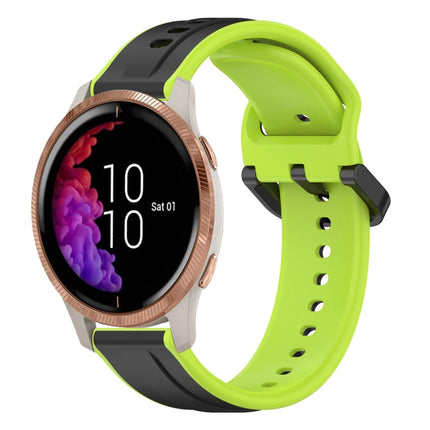 20mm Convex Loop Two-Color Silicone Watch Band, For Garmin Venu, For Garmin Venu SQ