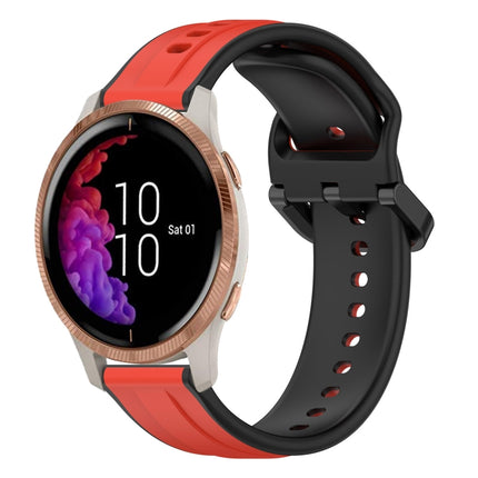 20mm Convex Loop Two-Color Silicone Watch Band, For Garmin Venu, For Garmin Venu SQ