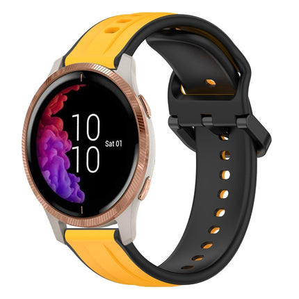 20mm Convex Loop Two-Color Silicone Watch Band, For Garmin Venu, For Garmin Venu SQ