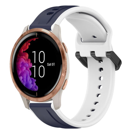 20mm Convex Loop Two-Color Silicone Watch Band, For Garmin Venu, For Garmin Venu SQ