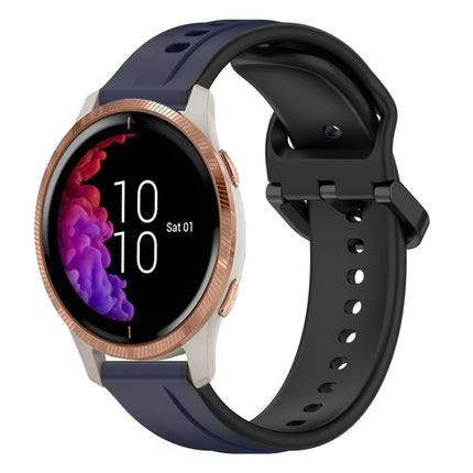 20mm Convex Loop Two-Color Silicone Watch Band, For Garmin Venu, For Garmin Venu SQ