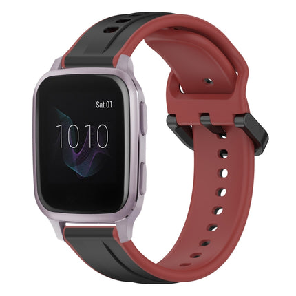 20mm Convex Loop Two-Color Silicone Watch Band, For Garmin Venu, For Garmin Venu SQ