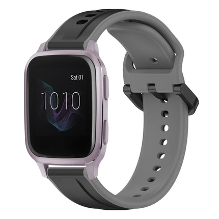20mm Convex Loop Two-Color Silicone Watch Band, For Garmin Venu, For Garmin Venu SQ