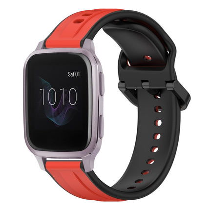 20mm Convex Loop Two-Color Silicone Watch Band, For Garmin Venu, For Garmin Venu SQ