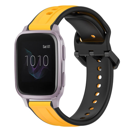 20mm Convex Loop Two-Color Silicone Watch Band, For Garmin Venu, For Garmin Venu SQ