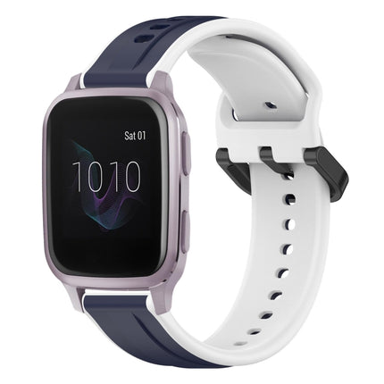 20mm Convex Loop Two-Color Silicone Watch Band, For Garmin Venu, For Garmin Venu SQ