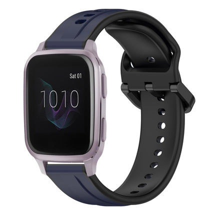20mm Convex Loop Two-Color Silicone Watch Band, For Garmin Venu, For Garmin Venu SQ