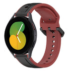 For Samsung Galaxy Watch 5 44mm / Black+Red