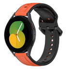 For Samsung Galaxy Watch 5 40mm / Orange+Black