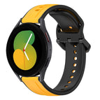 For Samsung Galaxy Watch 5 40mm / Yellow+Black