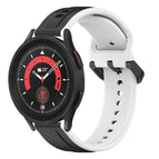 For Samsung Galaxy Watch 5 Pro 45mm / Black+White