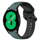 For Samsung Galaxy Watch 4 44mm / Olive Green + Black