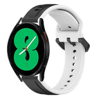 For Samsung Galaxy Watch 4 44mm / Black+White