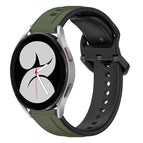For Samsung Galaxy Watch 4 40mm / Dark Green+Black