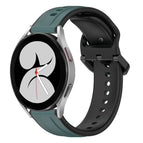 For Samsung Galaxy Watch 4 40mm / Olive Green + Black
