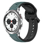 For Samsung  Galaxy Watch 4 Classic 42mm / Olive Green + Black