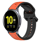For Samsung Galaxy Watch Active 2 40mm / Orange+Black