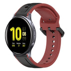 For Samsung Galaxy Watch Active 2 40mm / Black+Red