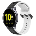 For Samsung Galaxy Watch Active 2 40mm / Black+White