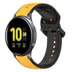 For Samsung Galaxy Watch Active 2 40mm / Yellow+Black