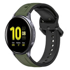 For Samsung Galaxy Watch Active 2 44mm / Dark Green+Black