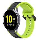 For Samsung Galaxy Watch Active 2 44mm / Black+Lime
