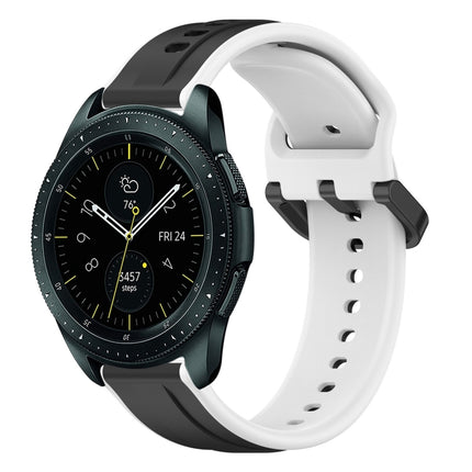 20mm Convex Loop Two-Color Silicone Watch Band, For Samsung Galaxy Watch 42mm, For Samsung Galaxy Watch 6 44mm