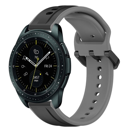 20mm Convex Loop Two-Color Silicone Watch Band, For Samsung Galaxy Watch 42mm, For Samsung Galaxy Watch 6 44mm